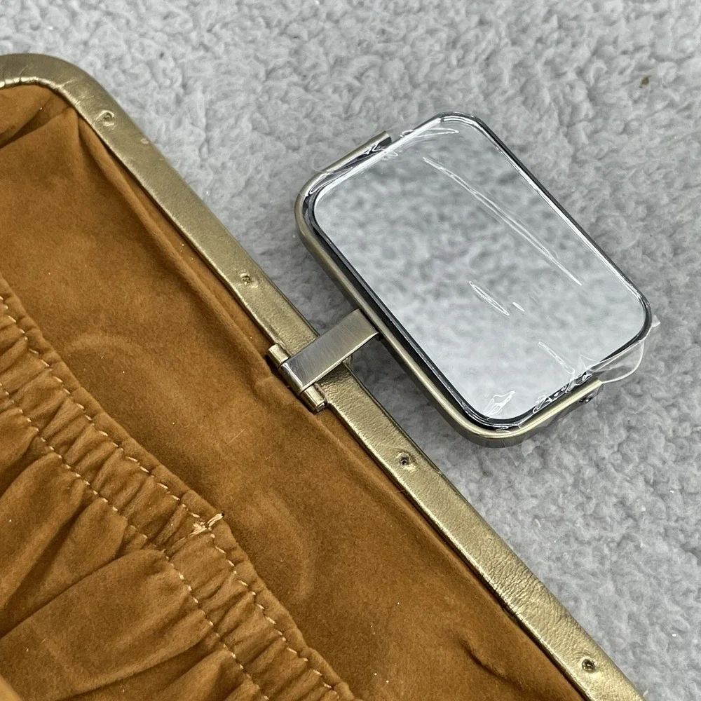 Patricia Nash Cross Body Bag Purse Distresseed *Leather Metallic Antique Gold